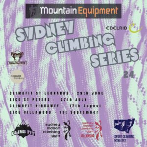 Sydney climbing series sydney 2024
